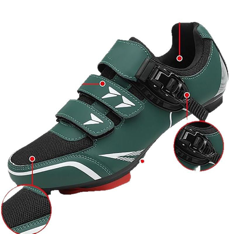 Outdoor Road Mountain Rubber Men's and Women's Lockable Bicycles Without Locks Hard-Soled Spinning Cycling Shoes