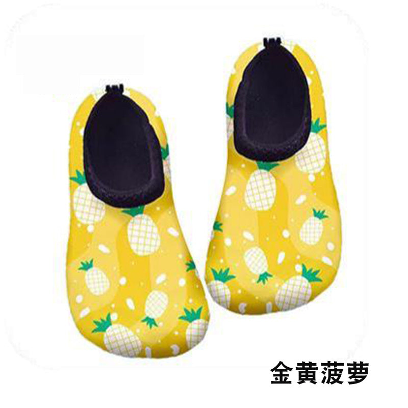 Cartoon Children's Beach Shoes Hard Sole Wading Shoes Diving Equipment Snorkeling Shoes and Socks Barefoot Swimming Shoes Diving Socks Quick-drying