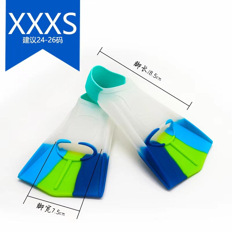 Outdoor Swimming Shoes Snorkeling Flippers Adult Children Fingers Free Diving Equipment Freestyle Training Long Flippers