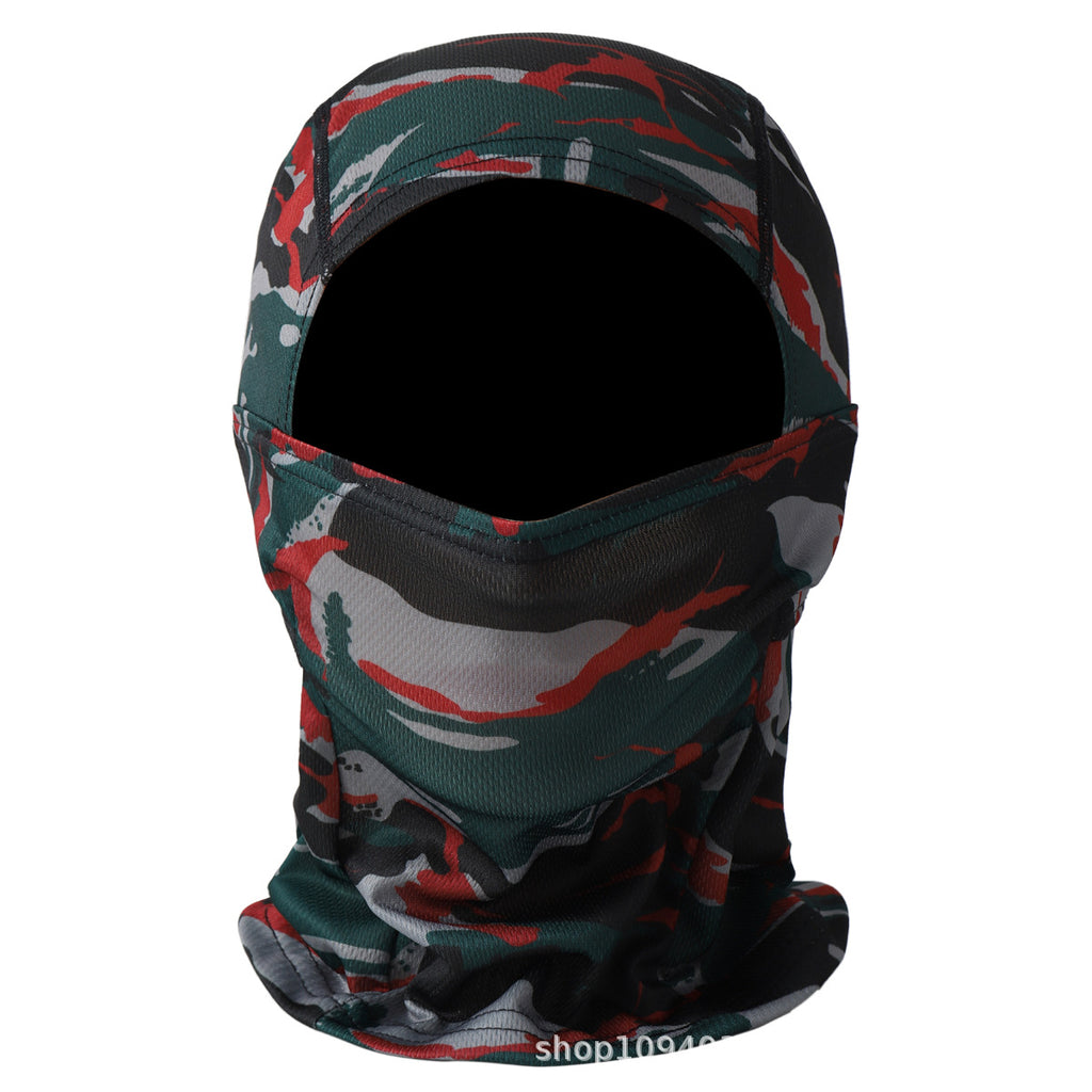 New cross-border motorcycle headgear outdoor dustproof sun riding mask balaclava cap summer tactical camouflage