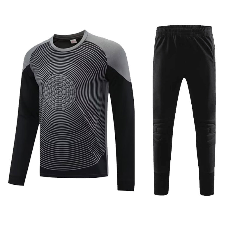 2025 Football Goalkeeper suit Long Sleeve Competition Training Team Uniform Breathable Children's Cross-border Foreign Trade Jersey Printable