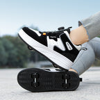 Wholesale children's heloo shoes for boys and girls outdoor sneaker four-wheel detachable walking skates foreign trade explosions