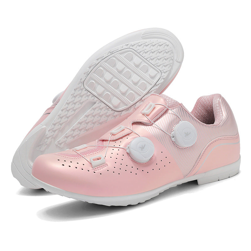Cycling Shoes Outdoor Riding Shoes Non-Lock Rubber Sole Road Sole Mountain Sole Outdoor Cross-Border Popular Double Buckle Lock Shoes