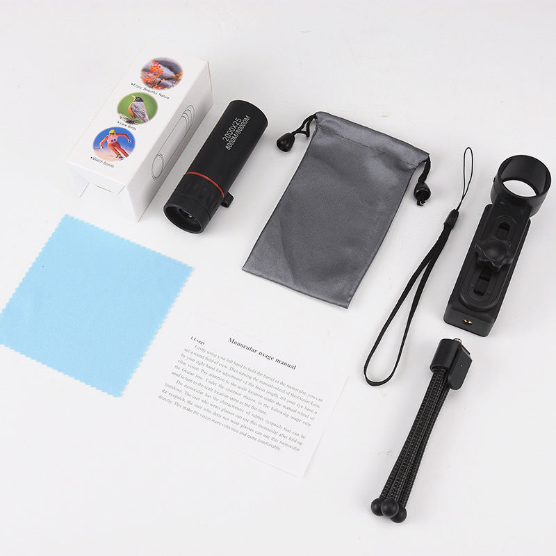 Wholesale monocular telescope HD cross-border foreign trade explosion outdoor mini portable high-power small monocular telescope