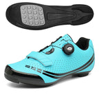 New Lockable Cycling Shoes Single-Lock Shoes for Men and Women Road Bicycle Power-Assisted Shoes Hard-Soled Mountain Biking Rubber Soles