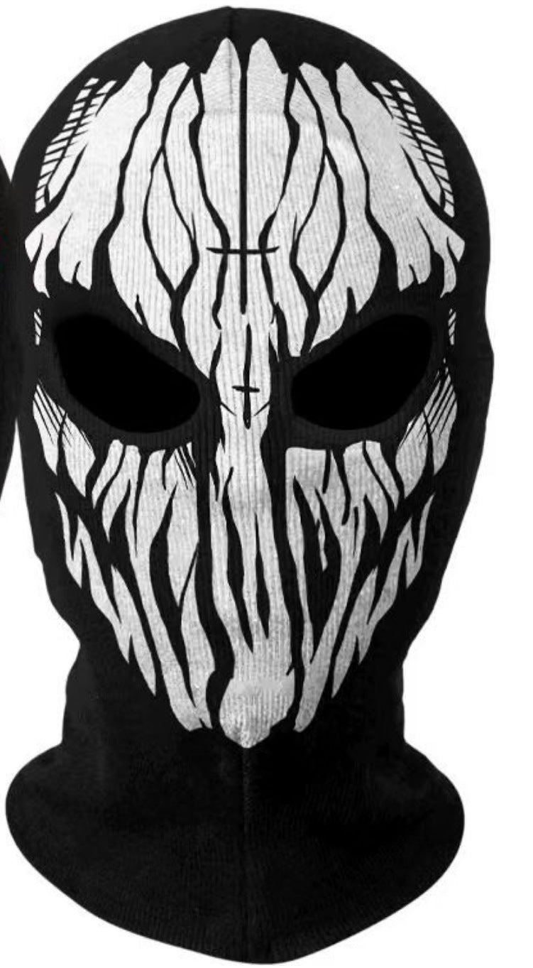 Cross-border manufacturers Halloween cs headgear call of duty personality ghost headgear windproof warm riding headgear mask