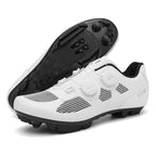 New Lock-Free Cycling Shoes Flat Pedal Spring and Summer Men's and Women's Road Bike Lock Shoes Mountain Bike Power-Assisted Shoes Hard Sole