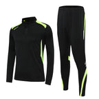 Autumn and Winter adult jersey competition team class uniform children's half zipper football uniform training uniform suit printed