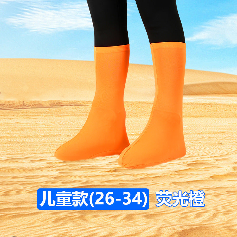 Desert Anti-sand Shoe Cover Foot Cover Hiking Travel Equipment Mingsha Mountain Children's Beach Travel Anti-wear Elastic Shoe Cover