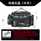 New Fishing Gear Luya Bag Waist Bag Crossbody Multifunctional Storage Bag Waterproof Bag Large Capacity Fish Rod Bag Accessories Bag