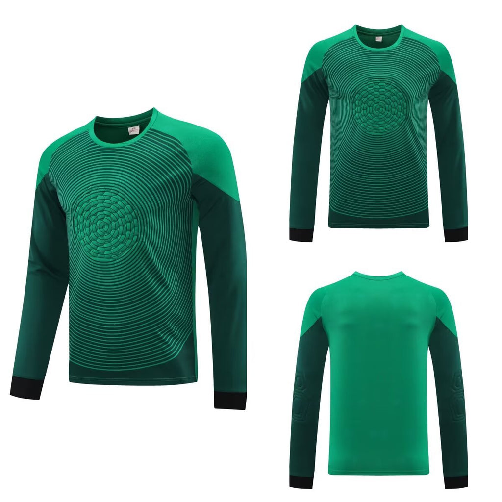 2025 Football Goalkeeper suit Long Sleeve Competition Training Team Uniform Breathable Children's Cross-border Foreign Trade Jersey Printable