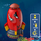 Cross-border new e-commerce space rocket sprinkler children's outdoor water pressure lift rotating water spray water toys