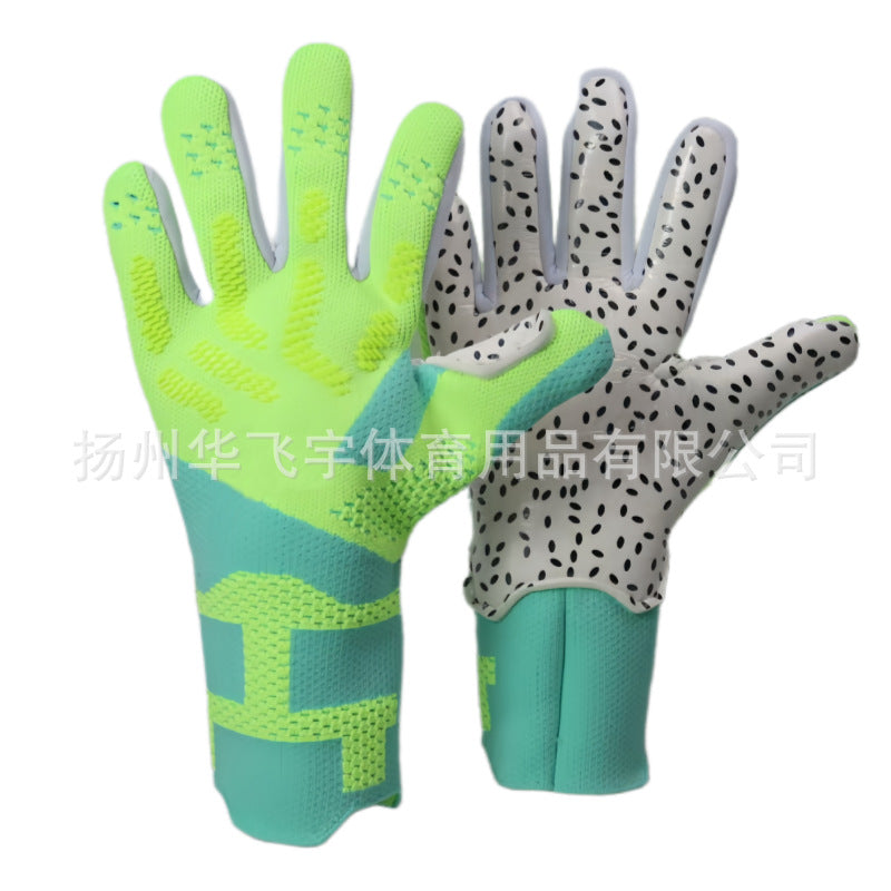 Ebay cross-border explosions high-end football gloves latex material non-slip wear-resistant training professional goalkeeper gloves breathable