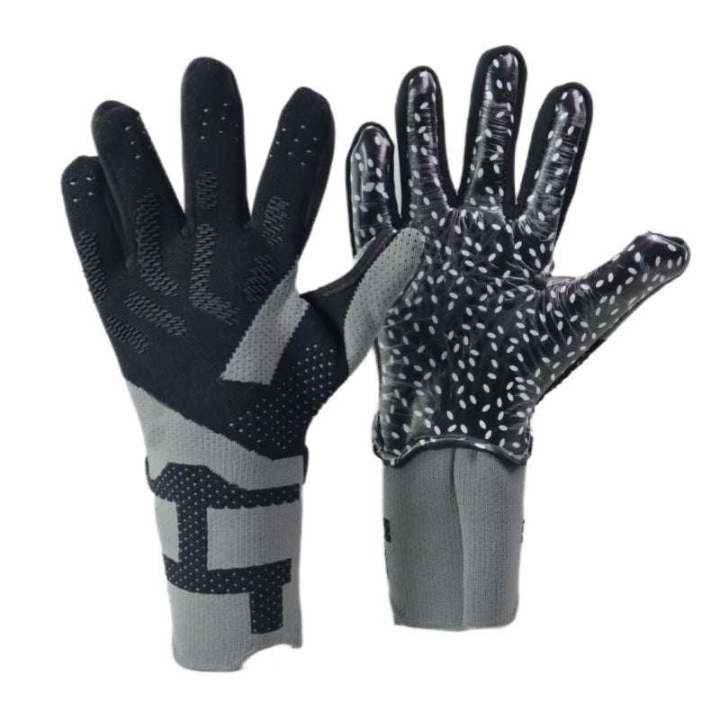Ebay cross-border explosions high-end football gloves latex material non-slip wear-resistant training professional goalkeeper gloves breathable