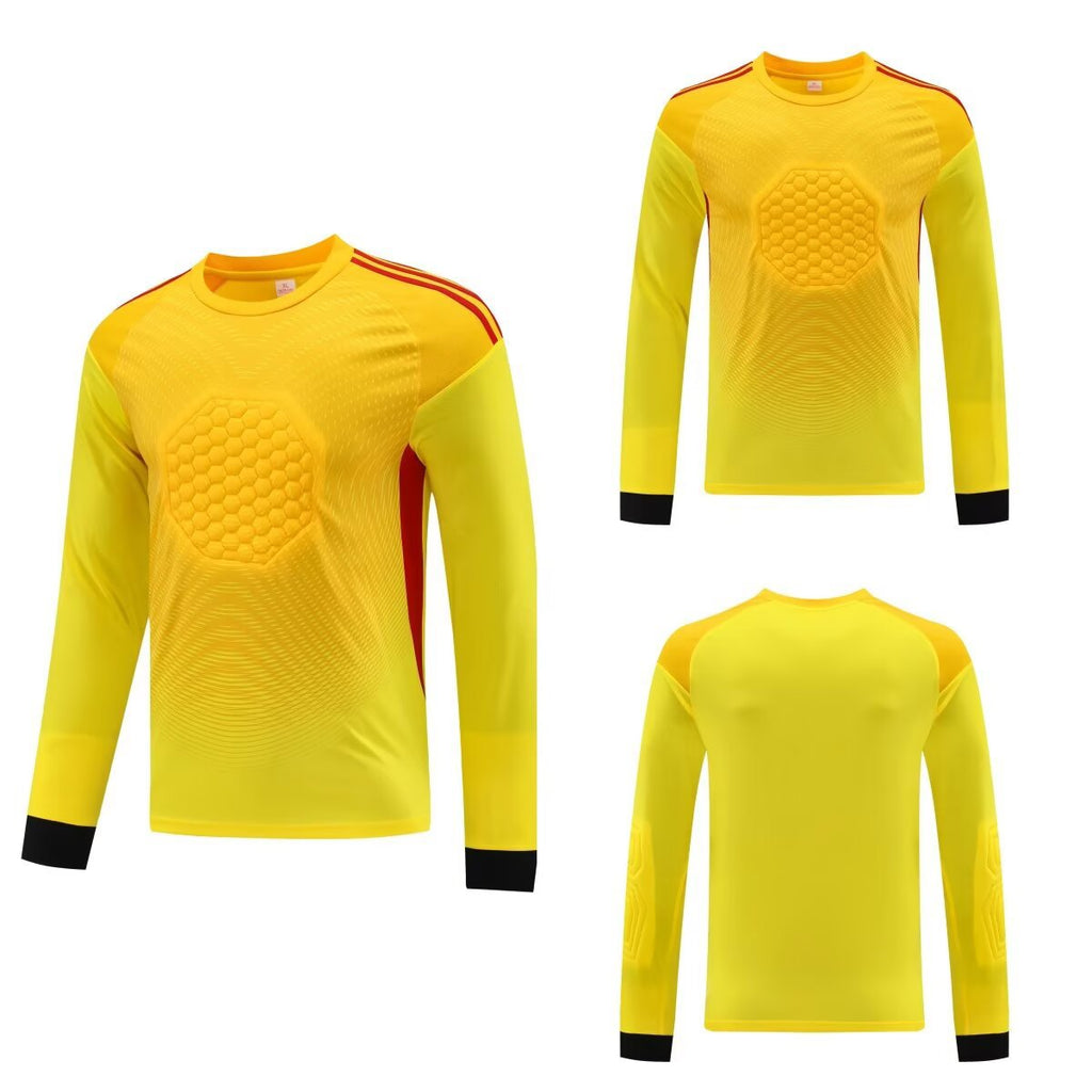 2025 football goalkeeper suit suit men's and women's competition dragon gate suit cross-border foreign trade children's competition breathable long sleeve summer