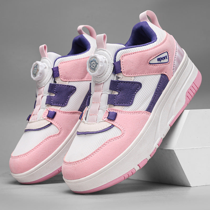 Student walking shoes four-wheel children's roller skating shoes men's and women's detachable ultra-light version shoes with wheels in stock wholesale