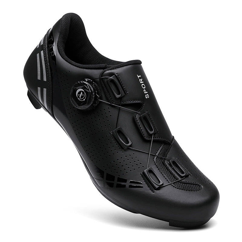 Road bike lock shoes hard bottom factory direct men's and women's mountain bike bicycle shoes lockless cycling shoes lock pedal suit