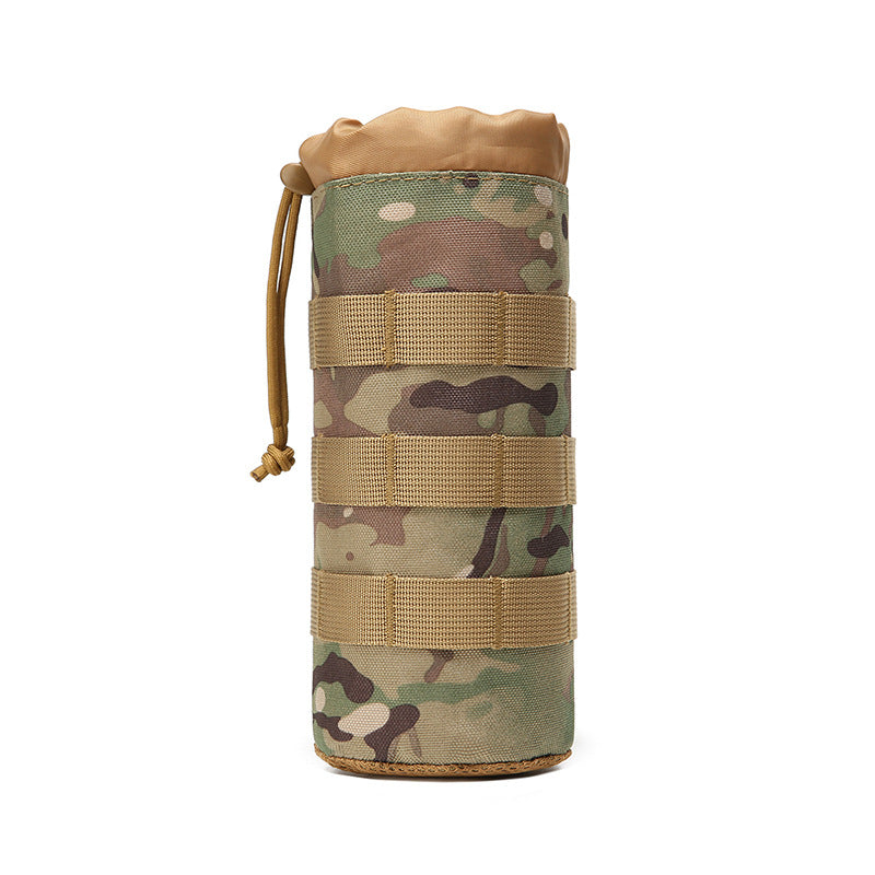 1000D Outdoor Mountaineering MOLLE Tactical Kettle Bag Travel Thermos Cup Kettle Bag 1.5L Water Cup Kettle Storage