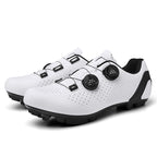 Road Mountain Men's and Women's Locked Bicycle Shoes, Lock-Free Shoes, Hard-Soled Spinning Cycling Shoes, Gym Black