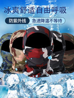 New cross-border motorcycle headgear outdoor dustproof sun riding mask balaclava cap summer tactical camouflage