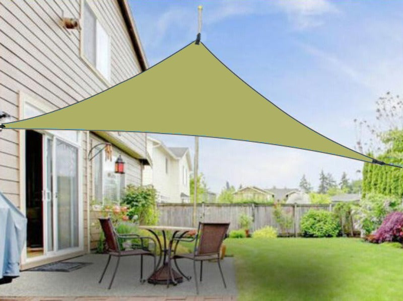Cross-Border Canopy Tent Large Courtyard Sunshade Outdoor Camping Silver-Coated Triangular Canopy Pergola Awning