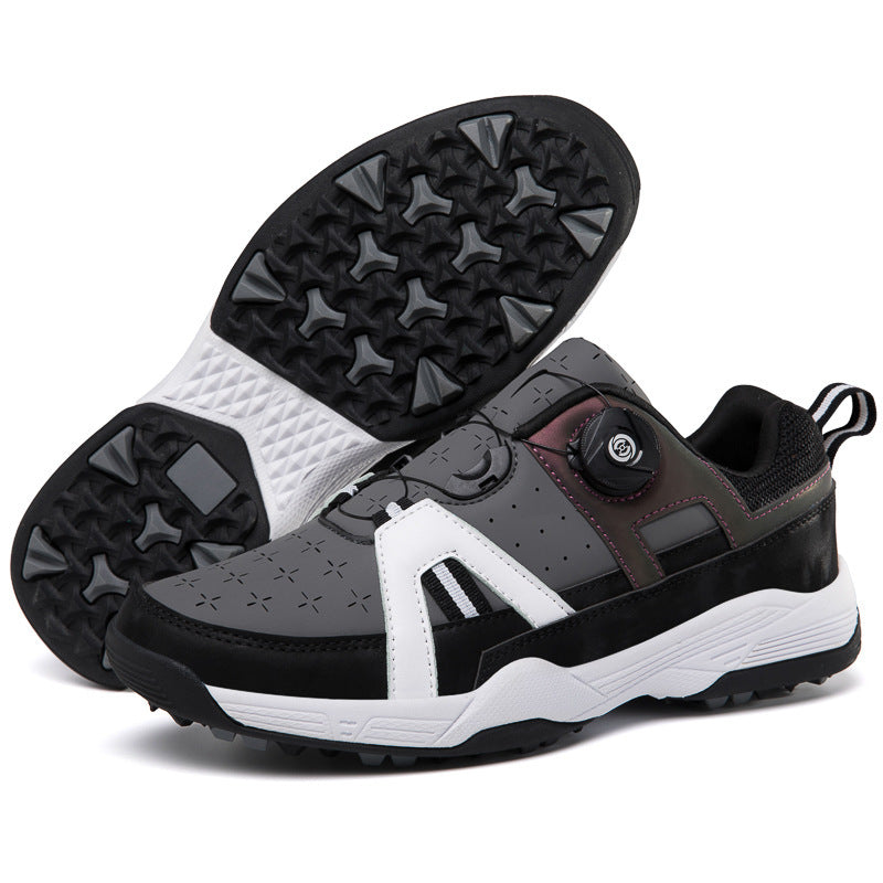 Factory Wholesale Cross Border Golf Shoes Men's Outdoor Casual Shoes Swivel Button Golf sneaker in stock