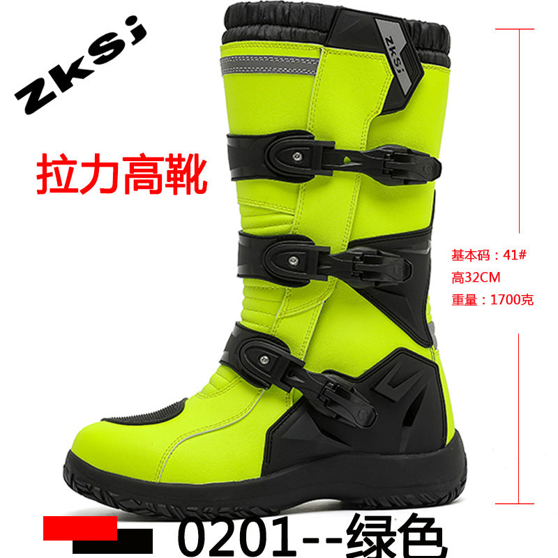 Cross-Border Motorcycle Riding Shoes, Rally Boots, Anti-Fall, Breathable, Anti-Fall Rider Equipment, Road Racing Shoes, Parkour Shoes, All Seasons