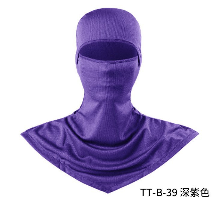 Summer Fishing Full Face Sun Protection Mask Outdoor Dustproof and Anti-Uv Hood Breathable Quick-Drying Sweat-Absorbent Cycling Hood
