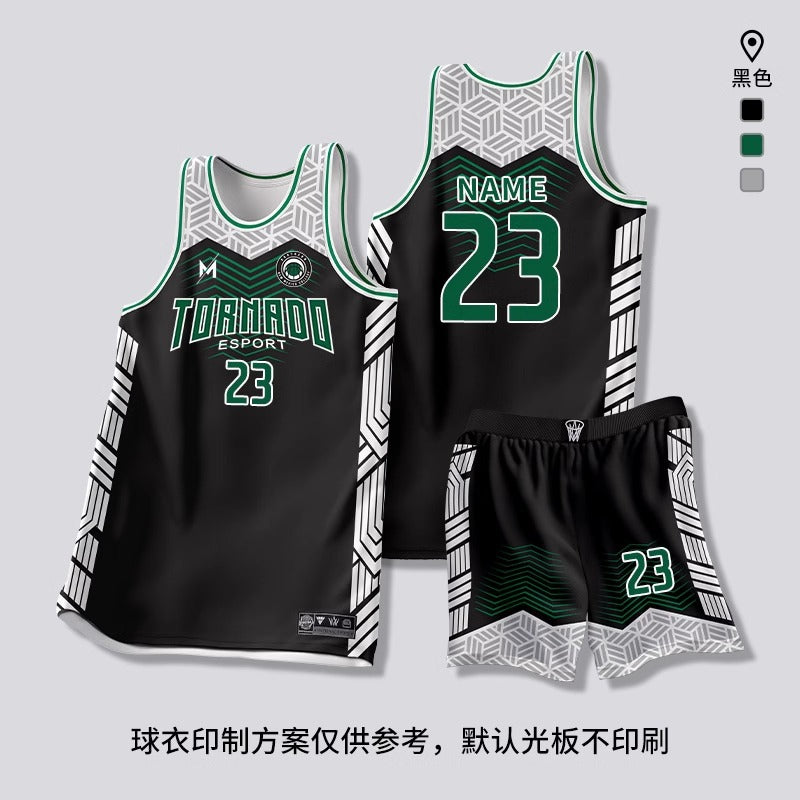 [Zhengxiang Factory] Quick-drying Basketball Suit suit Men's Professional Basketball Competition Suit Team Training Suit Village BA Jersey