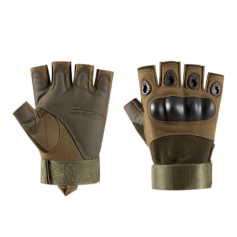 Military training half finger tactical gloves men's training fighting riding motorcycle motorcycle military fans outdoor safety protection non-slip