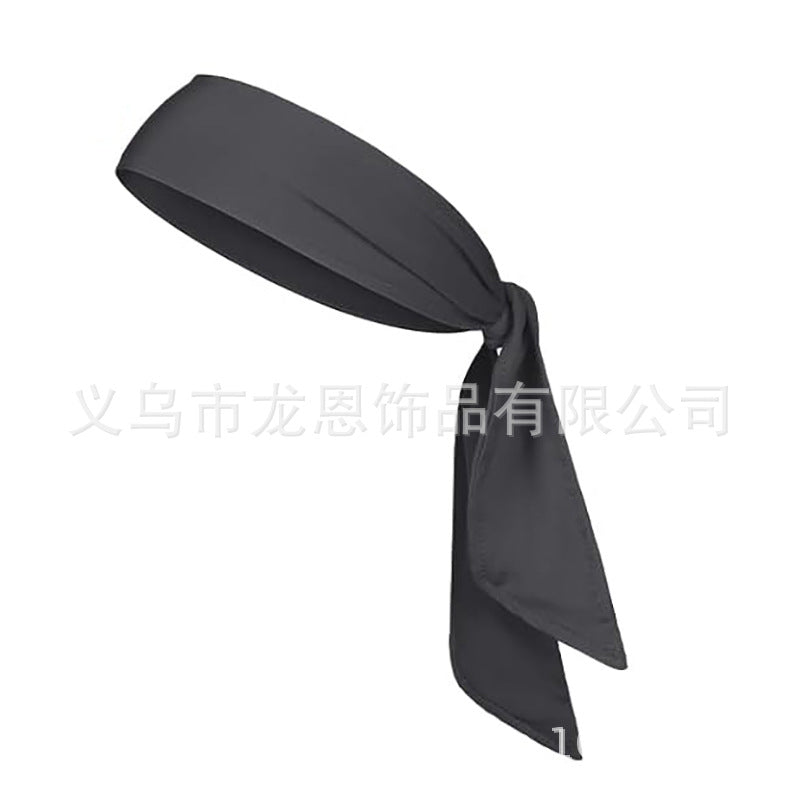 Men's and Women's Sports Hair Band Sweat Absorbent Headband Breathable Quick-drying Hair Band Solid Color Tennis Headband Strap Pirate Headband