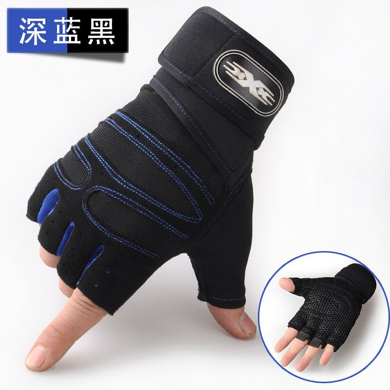 Fitness Gloves Half-Finger Men's and Women's Breathable Mesh Gym Sports Yoga Non-Slip Anti-Callousing Cycling Sports Gloves
