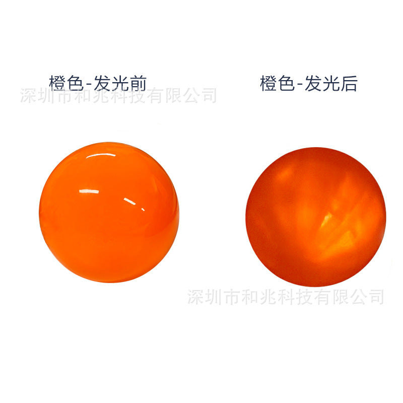 Golf Park Ball 60mm New Three-layer Ball Outdoor LED Luminous Ball Solid Color Night Flash Ball