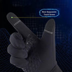 Winter Fleece-Lined Gloves, Windproof, Waterproof, Thickened and Warm, Touchscreen-Compatible, Non-Slip Gloves, Ample Stock, Available for Dropshipping