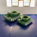 Factory Direct Sales Inflatable Water Spray Tank Water Battle Toy Tank Pool Party Water Spray Car Swimming Ring