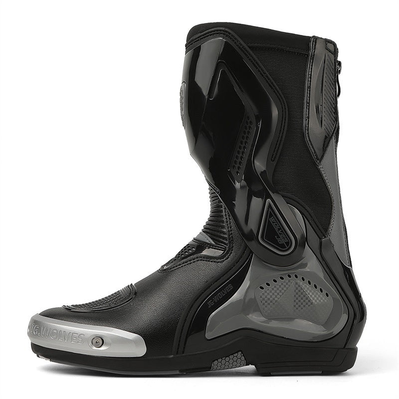 Motorcycle Riding Boots Are Comfortable and Wear-Resistant, Track-Level Protective Boots, Motorcycle Anti-Fall Riding Boots, Motorcycle Rider Equipment