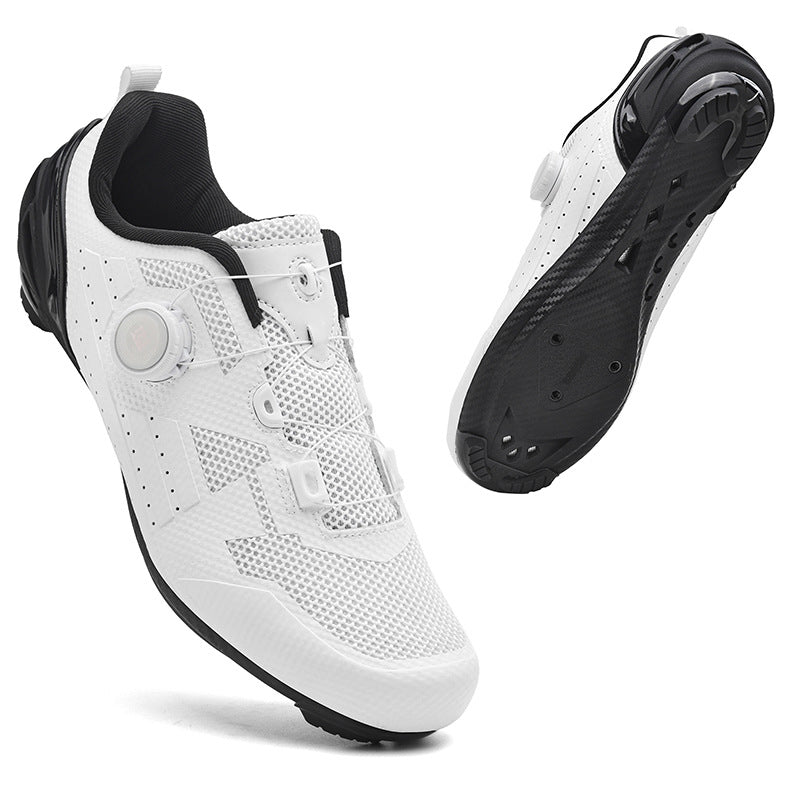 Cross-border new mesh cycling shoes men's summer lockless mountain bike road bike lock shoes spinning batch