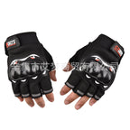 Summer Half-finger Motorcycle Gloves Riding Half-finger Breathable Motorcycle Racing Wear-resistant Non-slip Anti-fall-resistant Motorcycle Gloves for Men