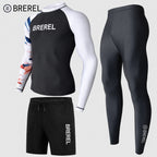 Sun Protection Swimsuit Men's Surfing Suit Split Quick-Drying Tight Jellyfish Suit Snorkeling Suit Wetsuit Full Body Long-Sleeved Trousers