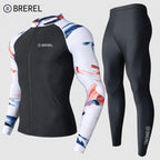 Sun Protection Swimsuit Men's Surfing Suit Split Quick-Drying Tight Jellyfish Suit Snorkeling Suit Wetsuit Full Body Long-Sleeved Trousers