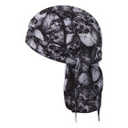 Cross-border Sports Running Headscarf Printed Skull Pirate Hat Baotou Hat Breathable Pullover Hat Lined Riding Cap