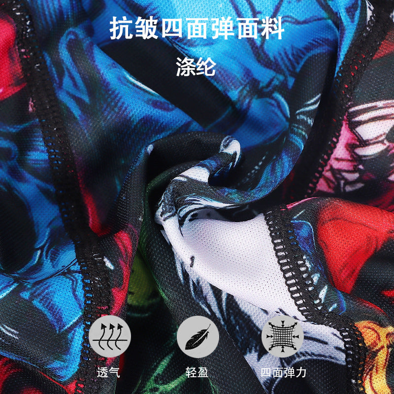 Cross-border Sports Running Headscarf Printed Skull Pirate Hat Baotou Hat Breathable Pullover Hat Lined Riding Cap