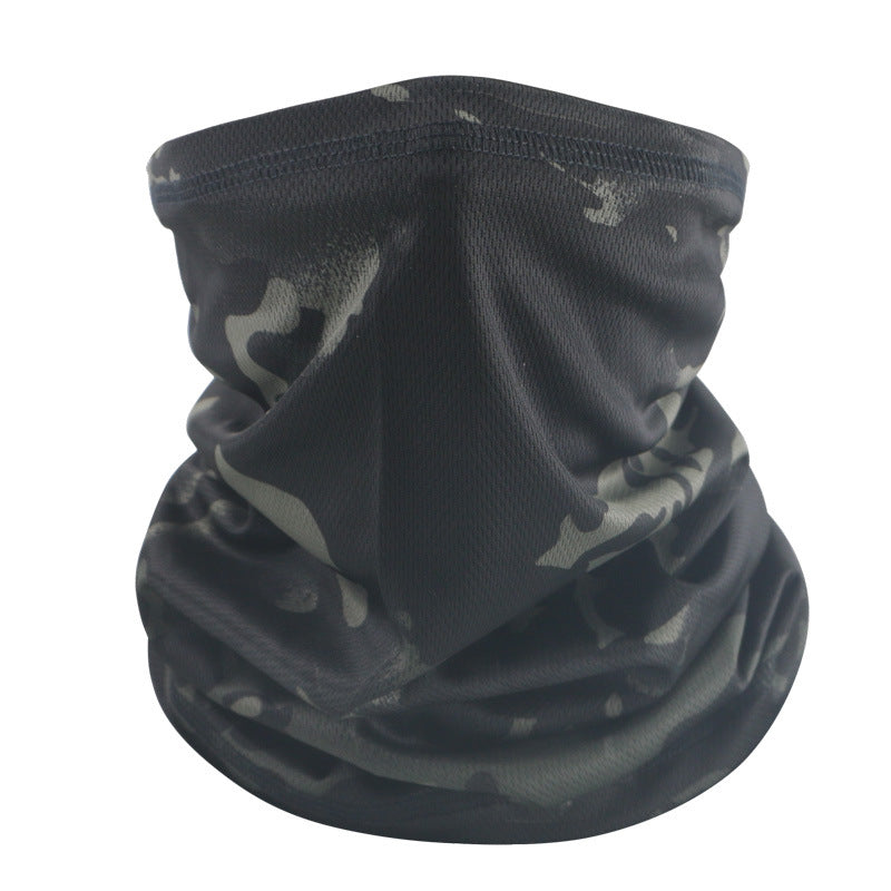 Thin Riding Mask Outdoor Camouflage Multifunctional Magic Headscarf Breathable Sweat Absorbing Neck Mesh Scarf Cross Border