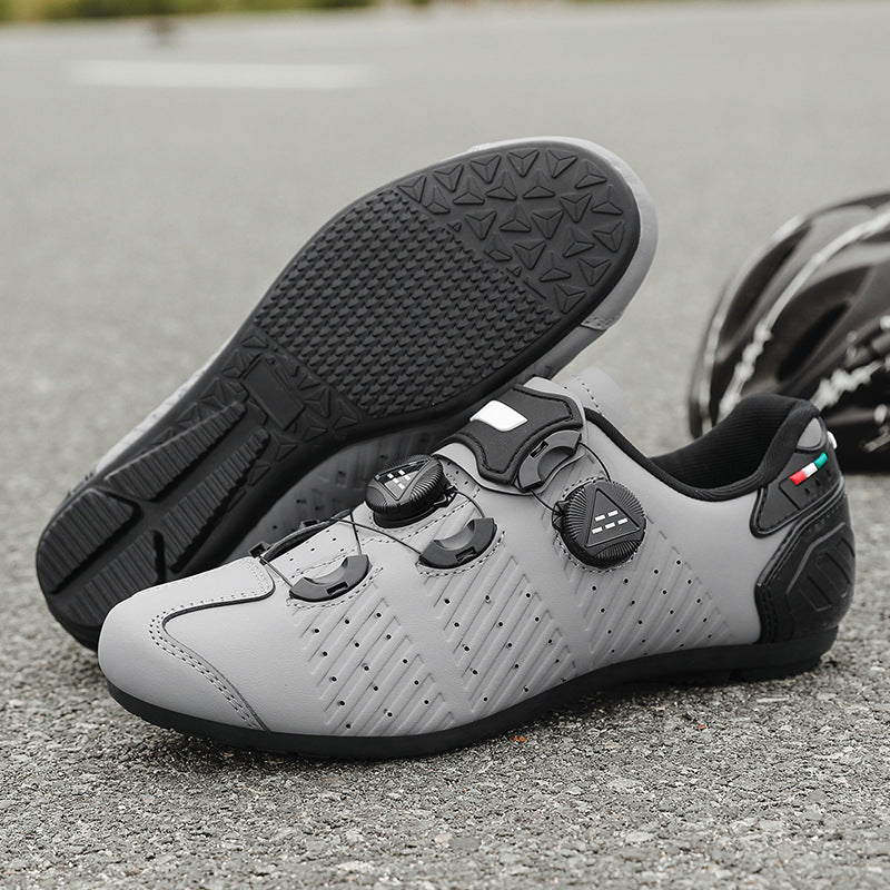 Road Bike Lock Shoes, Bicycle Riding Shoes, Lock-Free Summer Hard-Soled Mountain Bike Breathable and Wear-Resistant Professional Cycling Lock Shoes