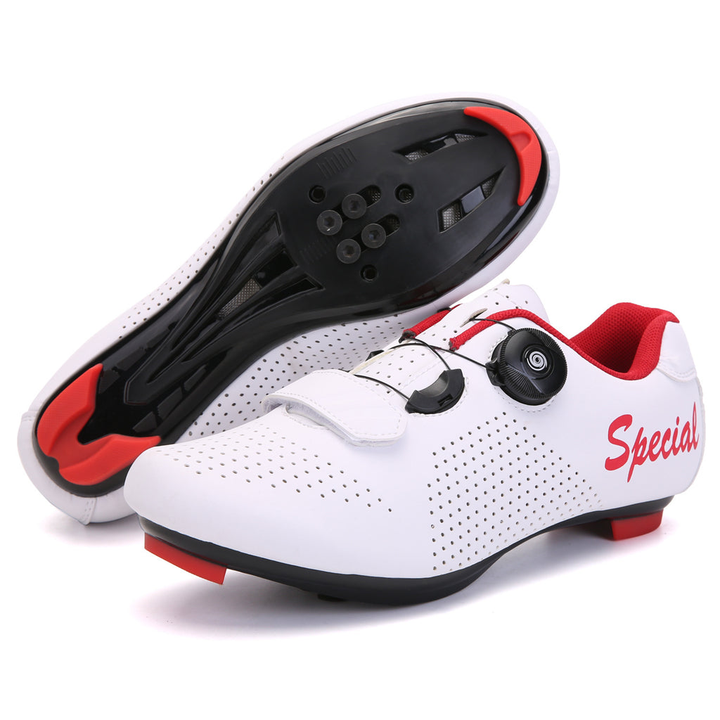 Cross-Border Locking Cycling Shoes, Hard-Soled Mountain Road Bike Locking Shoes, Pure Black Power-Assisted Cycling Shoes, Cycling Sports Shoes