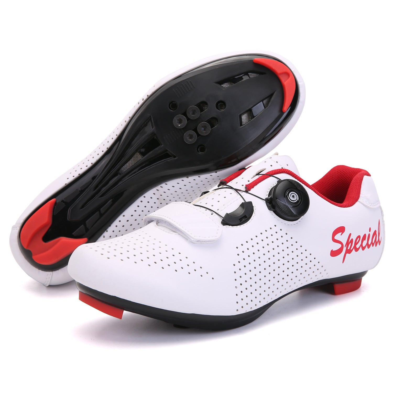 Cross-Border Locking Cycling Shoes, Hard-Soled Mountain Road Bike Locking Shoes, Pure Black Power-Assisted Cycling Shoes, Cycling Sports Shoes