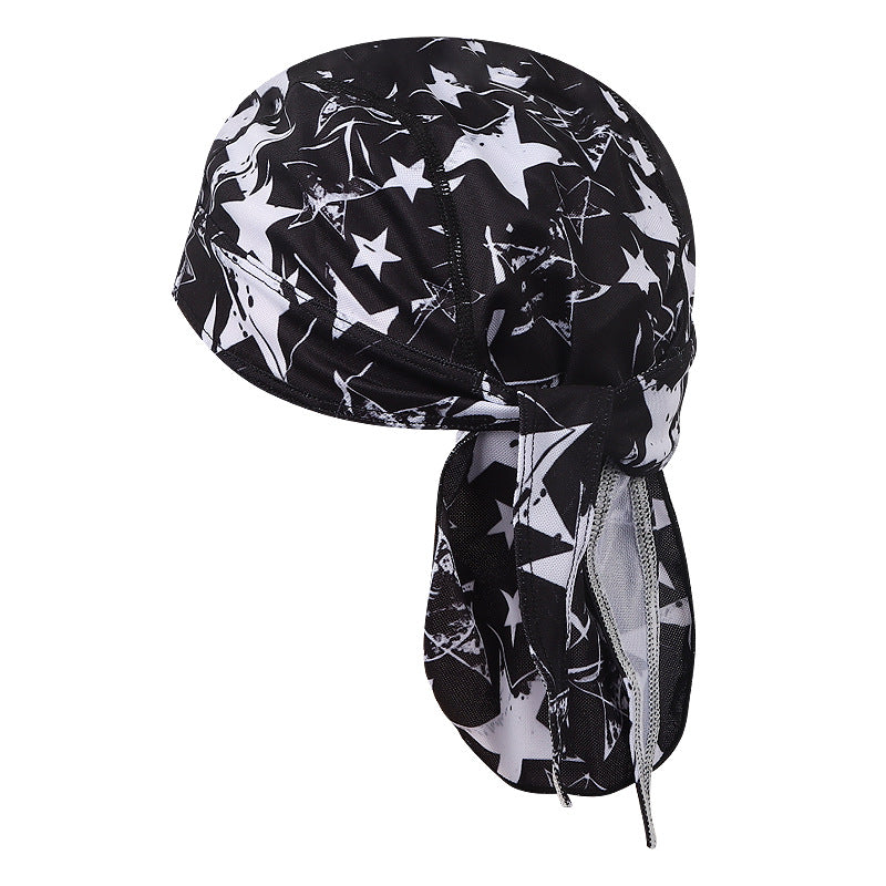 Cross-border Fashion Sports Pirate Hat Chef Outdoor Fitness Sweat-absorbent Turban Adult Sunscreen Baotou Riding Cap
