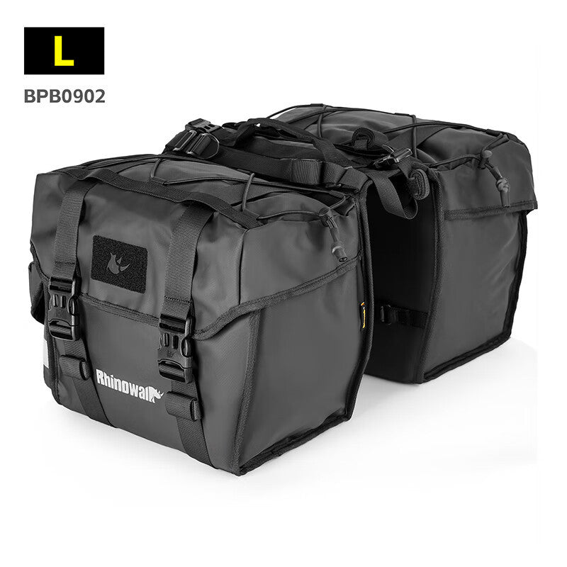 Rhinowalk Rhino 318 Long-Distance Cycling Bicycle Rear Rack Pannier Bag Large Capacity Expandable Pannier Bag