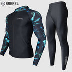 Sun Protection Swimsuit Men's Surfing Suit Split Quick-Drying Tight Jellyfish Suit Snorkeling Suit Wetsuit Full Body Long-Sleeved Trousers