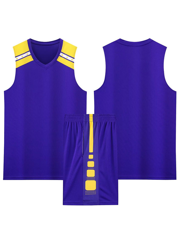 Children's Basketball Uniform Set Men's Basketball Team Uniform Jersey Basketball Training Camp School Sports Meeting Children's Basketball Team Uniform Number Printing